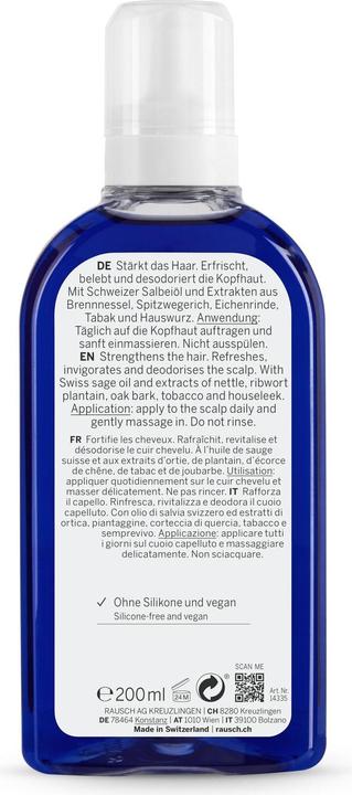 Actual product image Rausch Silver Shine Scalp Tonic Sage 200 ml (200 ml)