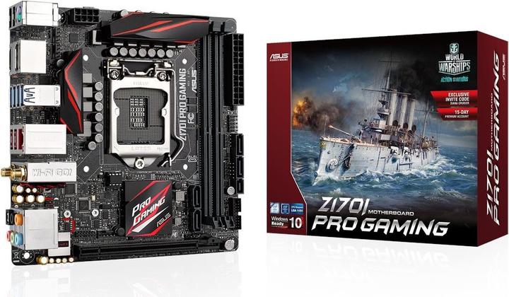 Produktbild ASUS Z170i Pro Gaming (LGA 1151, Intel Z170, Mini-ITX)