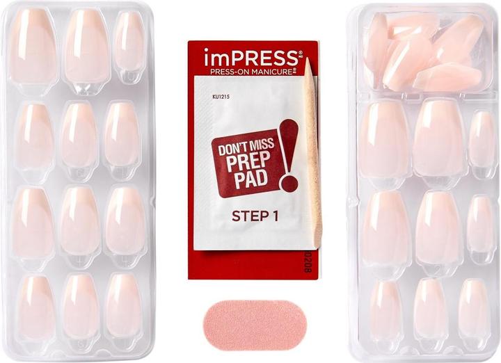 Immagine prodotto KISS Chiodi autoadesivi ImPRESS Nails - Genuine 30 pezzi (Unghie artificiali)