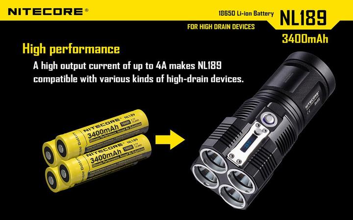 Produktbild Nitecore 18650 Rechargeable Battery 3400mAh