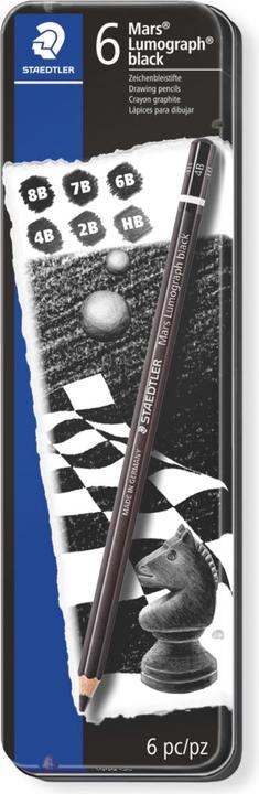 Actual product image Staedtler Mars Lumograph 100B G6 (2B, 4B, 6B, 8B, 1 x)