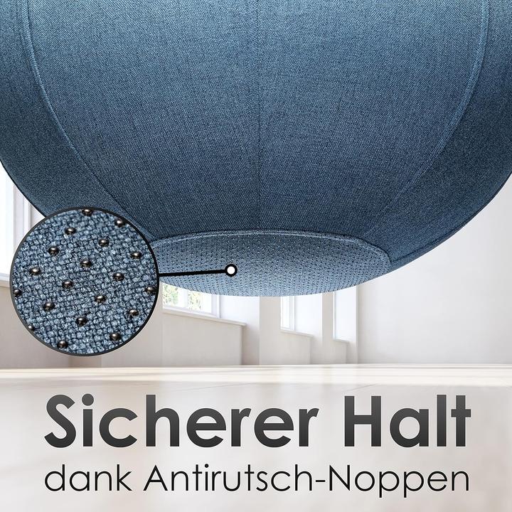 Produktbild Jolie-Balluu Ergonomischer Sitzball für Büro mit Stoffbezug (65 cm)