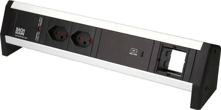 Bachmann Multiprise de table DESK 1, 2x T13, 1x USB C, 1x Custom (2 x, USB-A, USB-C, Type 13)