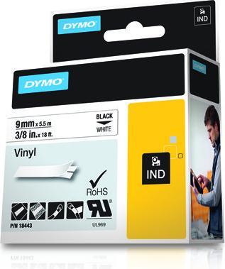 Produktbild Dymo Rhino Band IND 9mm we/sz (0.90 cm, Mehrfarbig)