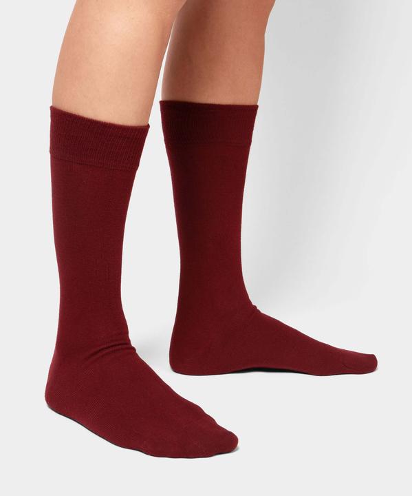 Actual product image DillySocks Smooth Wine Red Pack (pack of 3, 41 - 46)