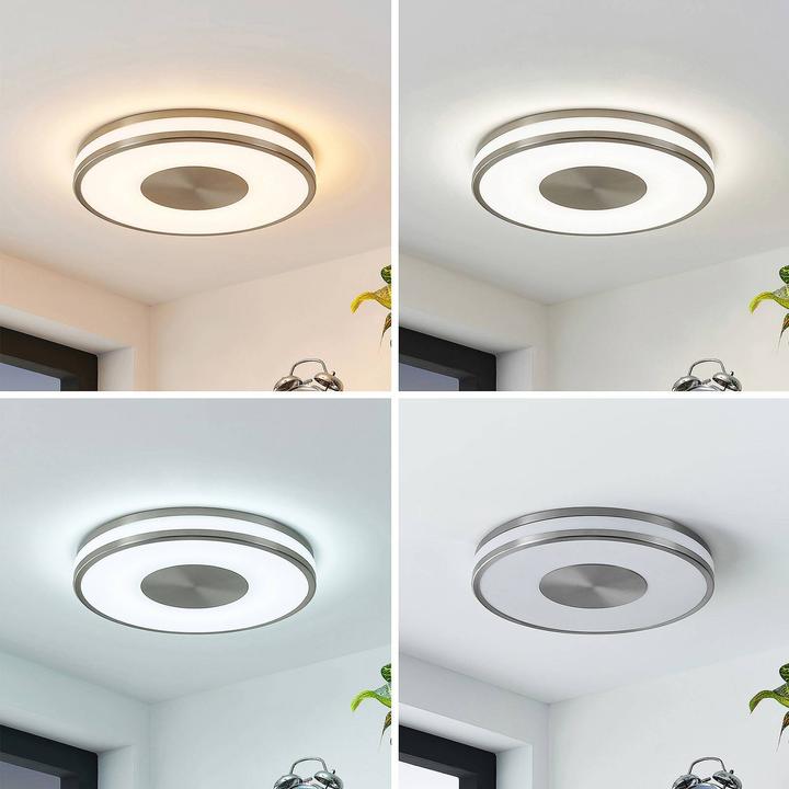 Image du produit Lindby Fjella Plafonnier à LED changeur de couleur RGB-CCT (1350 lm)