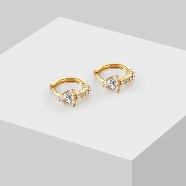 Image du produit Sensora Jewelry Boucles d'oreilles Pavé Triangle (Acier inoxydable)