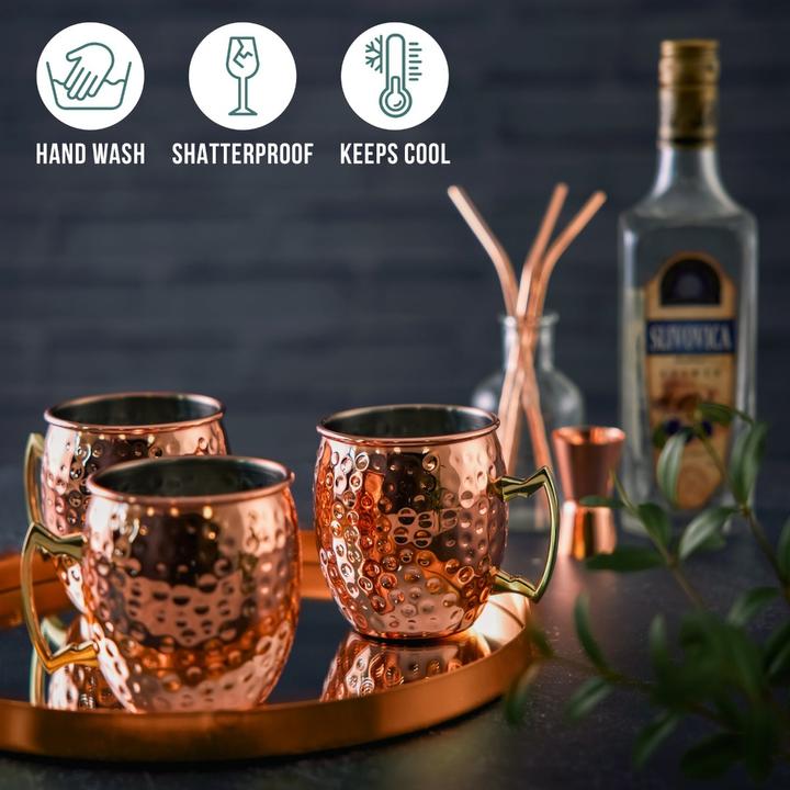 Actual product image Oak & Steel Moscow Mule (5 dl, 4 x, Moscow Mule mug)