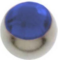 Bijouteria 1.2mm Titan Piercingteil (Titan, Swarovski Kristall)
