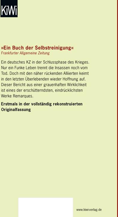Produktbild Der Funke Leben (Deutsch, E.M. Remarque, 2018)