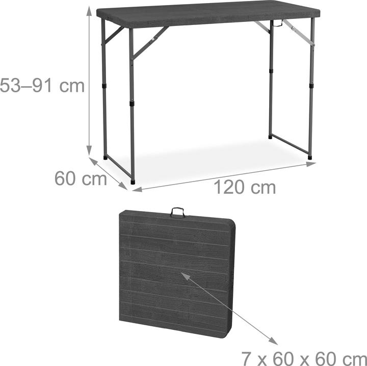 Image du produit Relaxdays Table de jardin (120 cm)