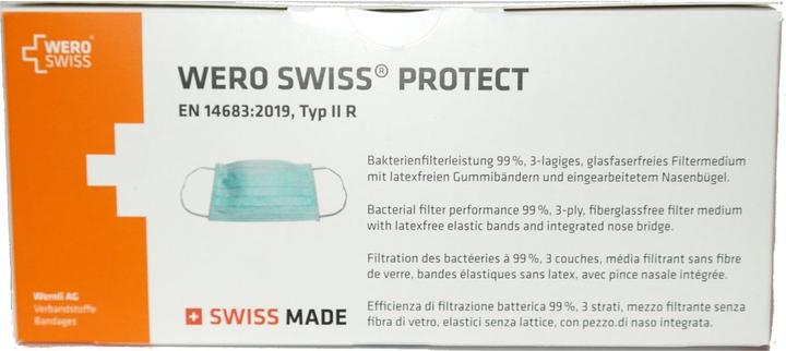 Immagine prodotto Wero Swiss Igienemaske proteggere (Tipo IIR, 50 x)