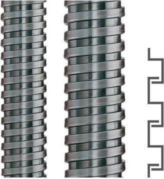 Actual product image Flexa Metal protection hose SPR-AS AD21 steel galvanised 10 metres 18.0 x 21.0m (Cable hole, 1000 cm)