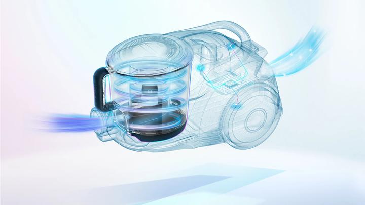 Actual product image Bosch Hausgeräte Series 6, Bagless Vacuum Cleaner, ProFamily, Blue, BGC41XFMLY