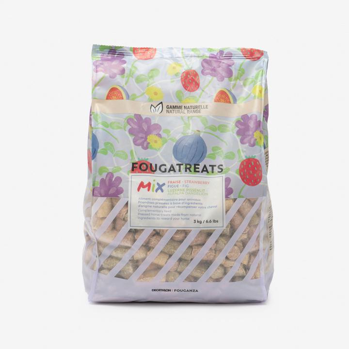 Fouganza Leckerlis Fougatreats Pferd/Pony Erdbeere/Feige/Löwenzahn/Luzerne (1 x, 3000 g)
