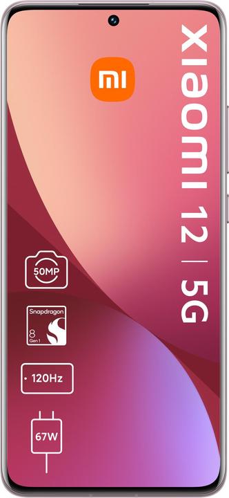 Actual product image Xiaomi 12 5G (256 GB, Purple, 6.28", Dual SIM, 50 Mpx, 5G)