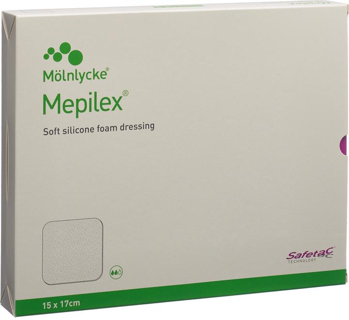 Mepilex Schaumverband Safetac 15x17cm Silikon (5 x)