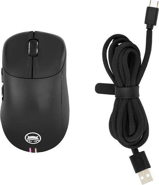 Actual product image Gamiac PA50 Mice - Black - Pixart 3327, Wired, 12000 DPI, 16,8M RGB effects (Cable)