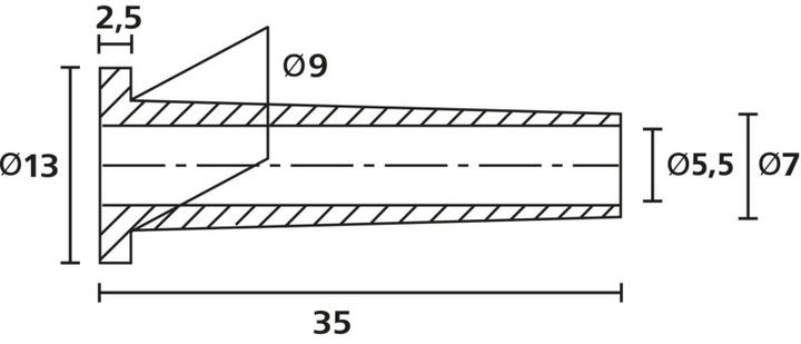 Produktbild HellermannTyton Knickschutztülle ø 6.5 mm 30 mm schwarz