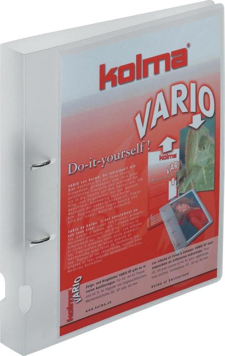 Produktbild Kolma Ringbuch Vario A4 2 Ringe Füllhöhe 3 cm farblos (A4, 39 mm, 1 Stück)