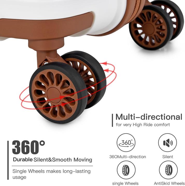 Actual product image Kono Hartschalenkoffer-Set mit Beautycase (4-teilig) (Hand luggage (up to 50 litres), M (50 - 90l), L (90 - 115l))