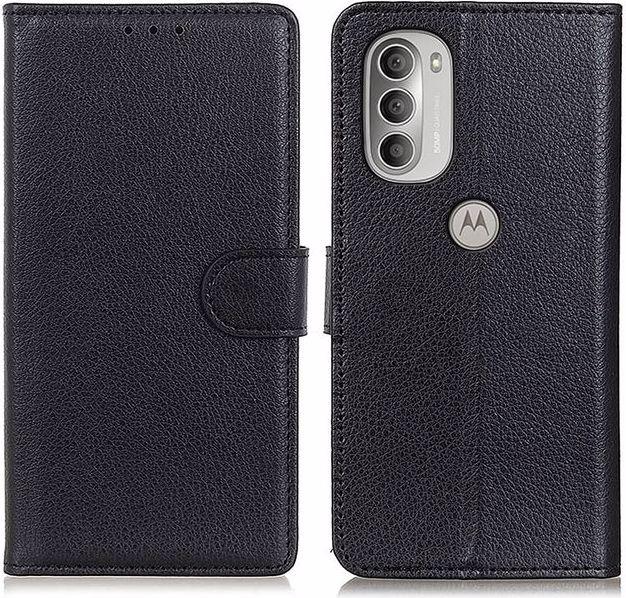 Actual product image MU Classic Litchi Leather Bookcover Series (Motorola Moto G51 5G)
