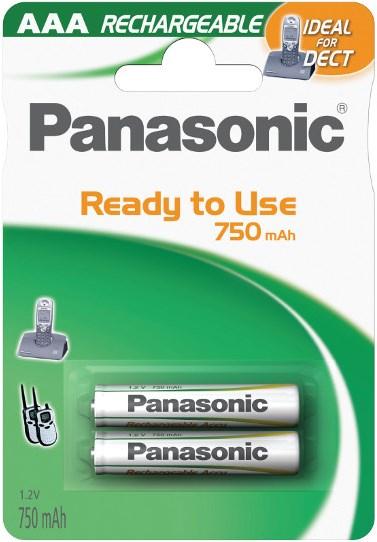 Produktbild Panasonic Rechargeable DECT (2 Stk., AAA, 750 mAh)