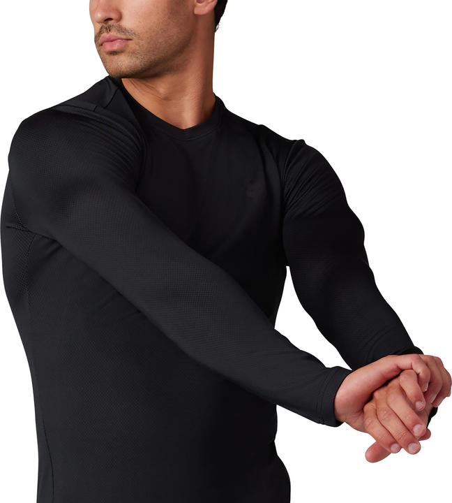 Actual product image Fox Tee 23 Tecbase Fire Ls Shirt Blk XL (XL)
