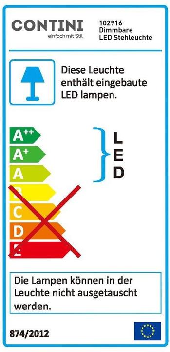 Energie-Label Contini Büro-Leuchte mit Tischklemme (4600 lm)