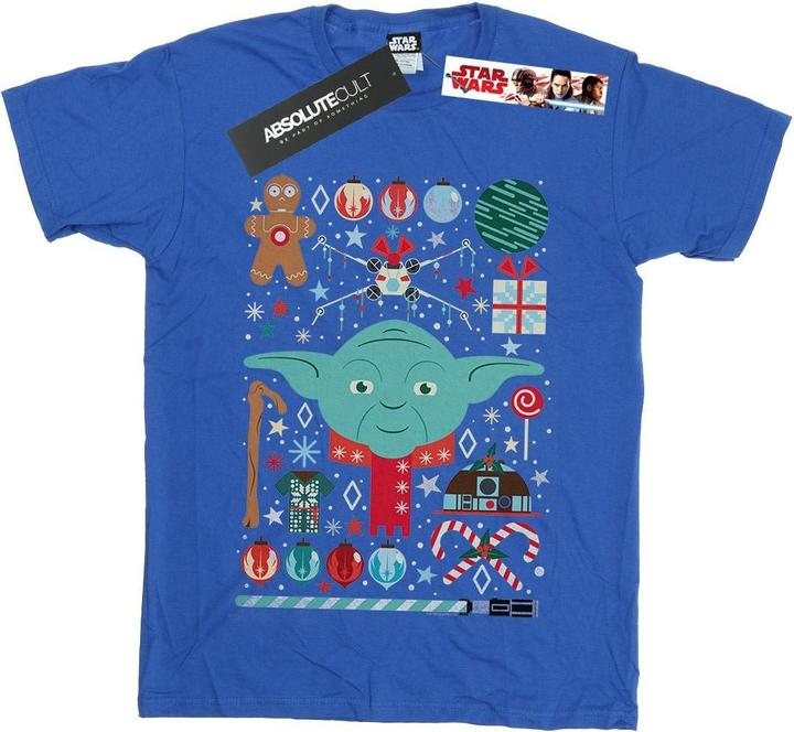 Star Wars Yoda Christmas TShirt Jungen