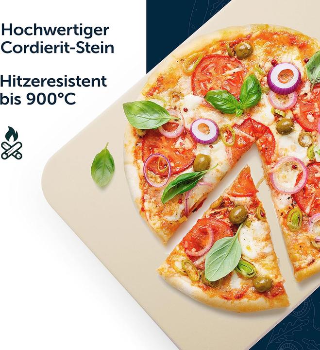Actual product image Blumtal Pizzastein für Backofen und Grill (38x30 cm)