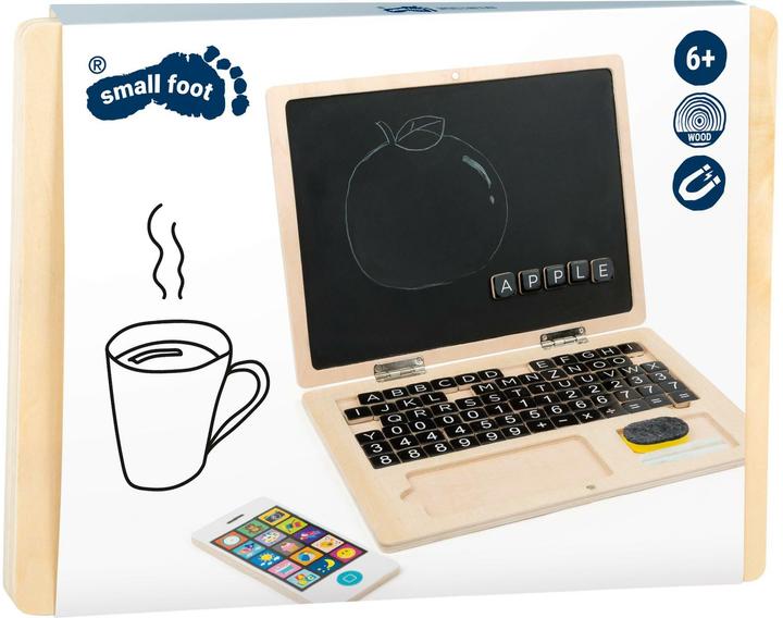Produktbild small foot Holzlaptop mit Magnet Tafel (Deutsch)