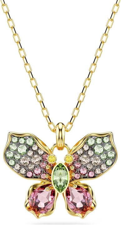 Swarovski Idyllia Halskette Verschiedene Schliffe Pavé Schmetterling Mehrfarbig (Swarovski Metall)