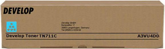 Actual product image Develop Cyan - compatible - toner cartridge - for ineo+ 654 (C)