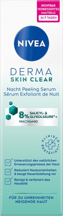 Produktbild NIVEA DUPLIKAT Derma Skin Clear Nacht Peeling (40 ml)