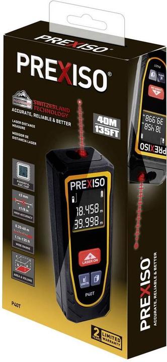 Produktbild Prexiso Laser-Entfernungsmesser 40 m (40 m, 620 nm)