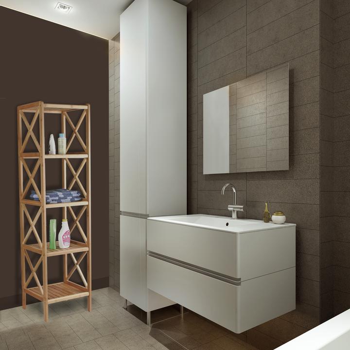 Actual product image MSV ETAGERE BAMBOU 5 NIVEAUX 36,5X33X153 CM (36.5 x 33 x 153 cm)