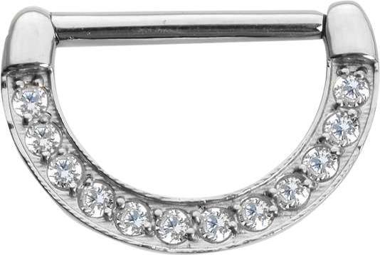Bijouteria Brustpiercing (Chirurgenstahl 316L, Zirkonia)