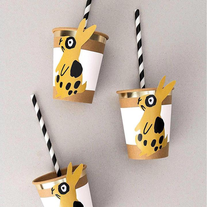 Produktbild Rico Design Manschette für Pappbecher, Hase, 6 Stück (6 x, 0.5 x 13 x 24 cm)