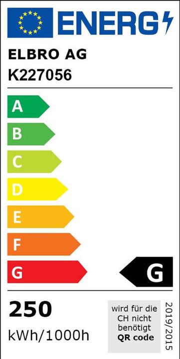 Energy Label Elbro LED light strip on coil (Cold White, 5000 cm, Outdoor, Indoor)