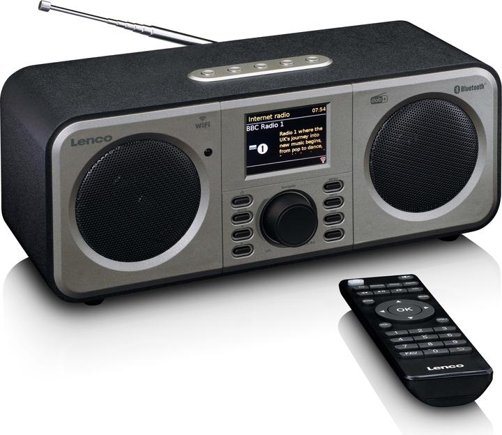 Lenco DIR-141 (DAB, FM, Internetradio, Bluetooth, WLAN)