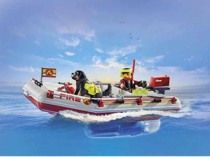 Produktbild Playmobil Feuerwehrboot mit Aqua Scooter (71464)