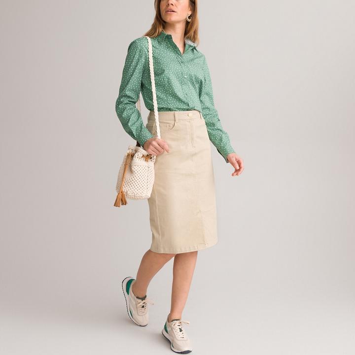 Produktbild Anne Weyburn Gerader Rock aus Baumwollstretch (38)