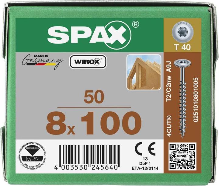 Actual product image Spax Wood construction screws (50 Screws per piece)