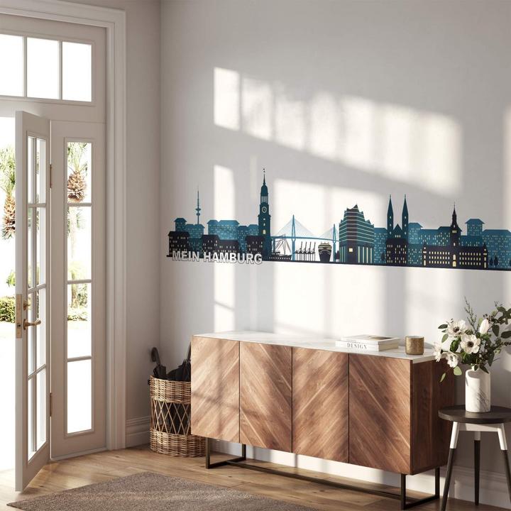 Produktbild Trenddeko Skyline Mein Hamburg 02 (120 x 29 cm)