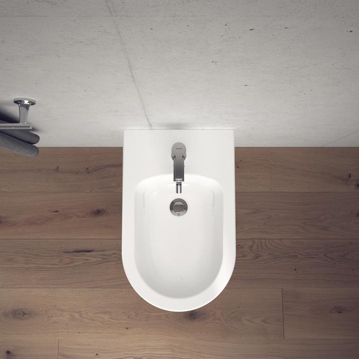 Actual product image Duravit Single lever bidet mixer B.2 with pop-up waste chrome