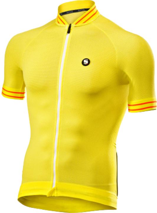 Sixs T-Shirt Clima Jersey gelb-weiss