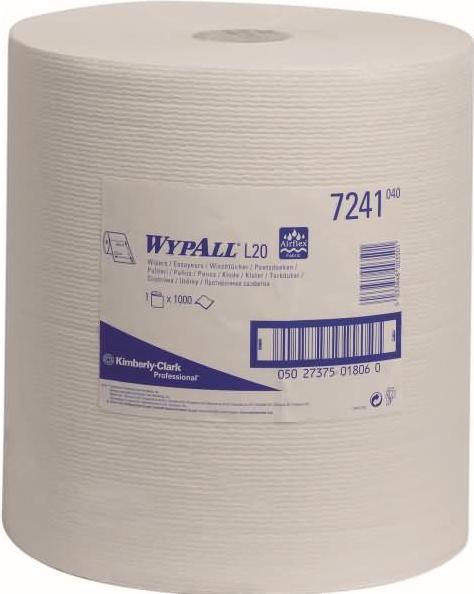 Produktbild Wypall Wischtücher L10 Gerollt Weiss 1-lagig (1 x)