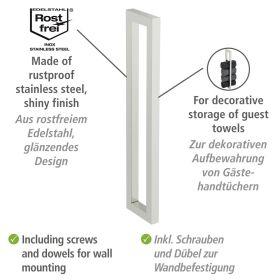 Produktbild Wenko Edelstahl Handtuchhalter