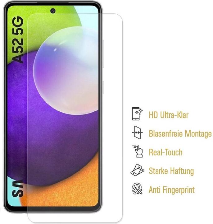 Actual product image Protectorking 3x premium screen protector 3D CLEAR (3 Piece, Samsung Galaxy A52)